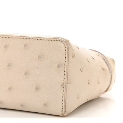Loro Piana Ostrich L19 Extra Pocket Pouch Inca Stone 9 of 12