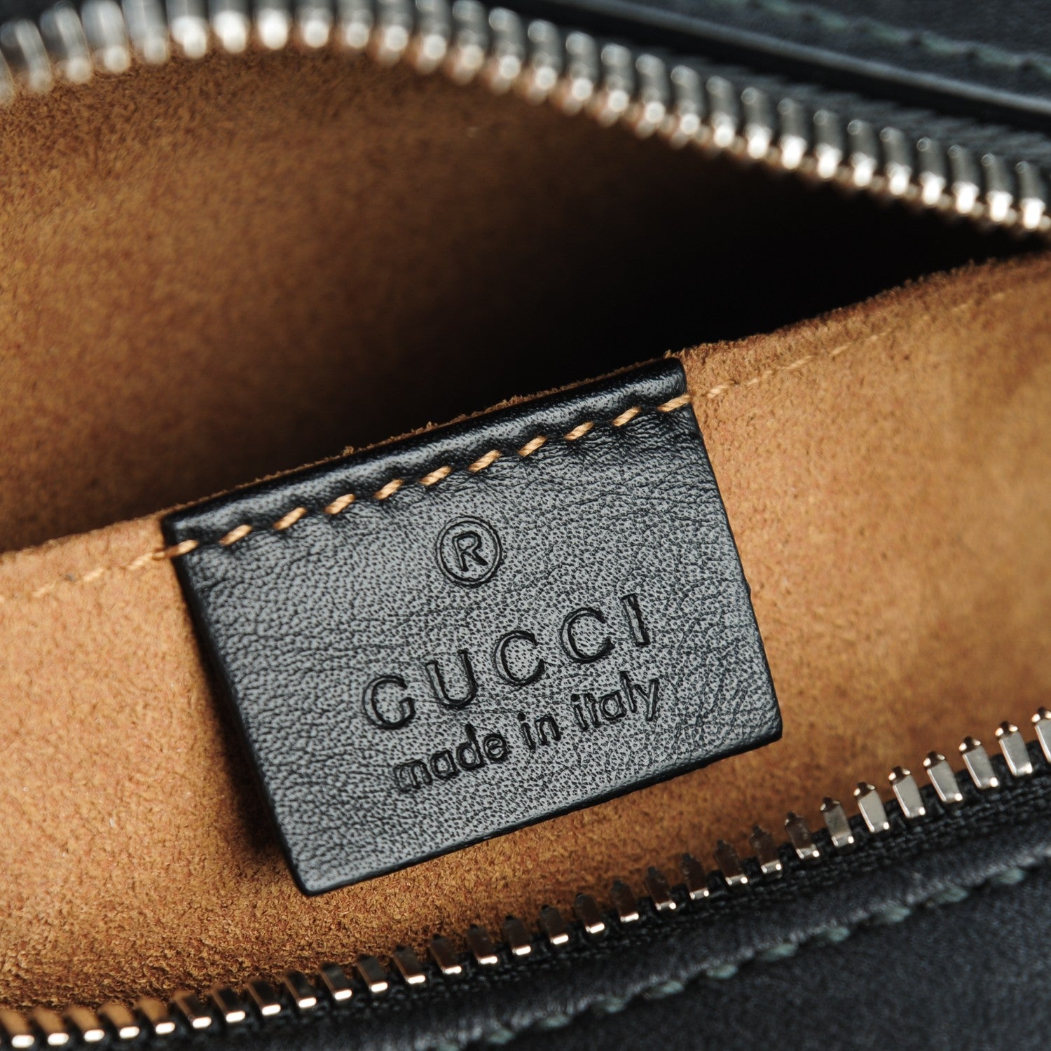 Gucci GG Supreme Monogram Arabesque Mini Chain Shoulder Bag Beige Black 6 of 7