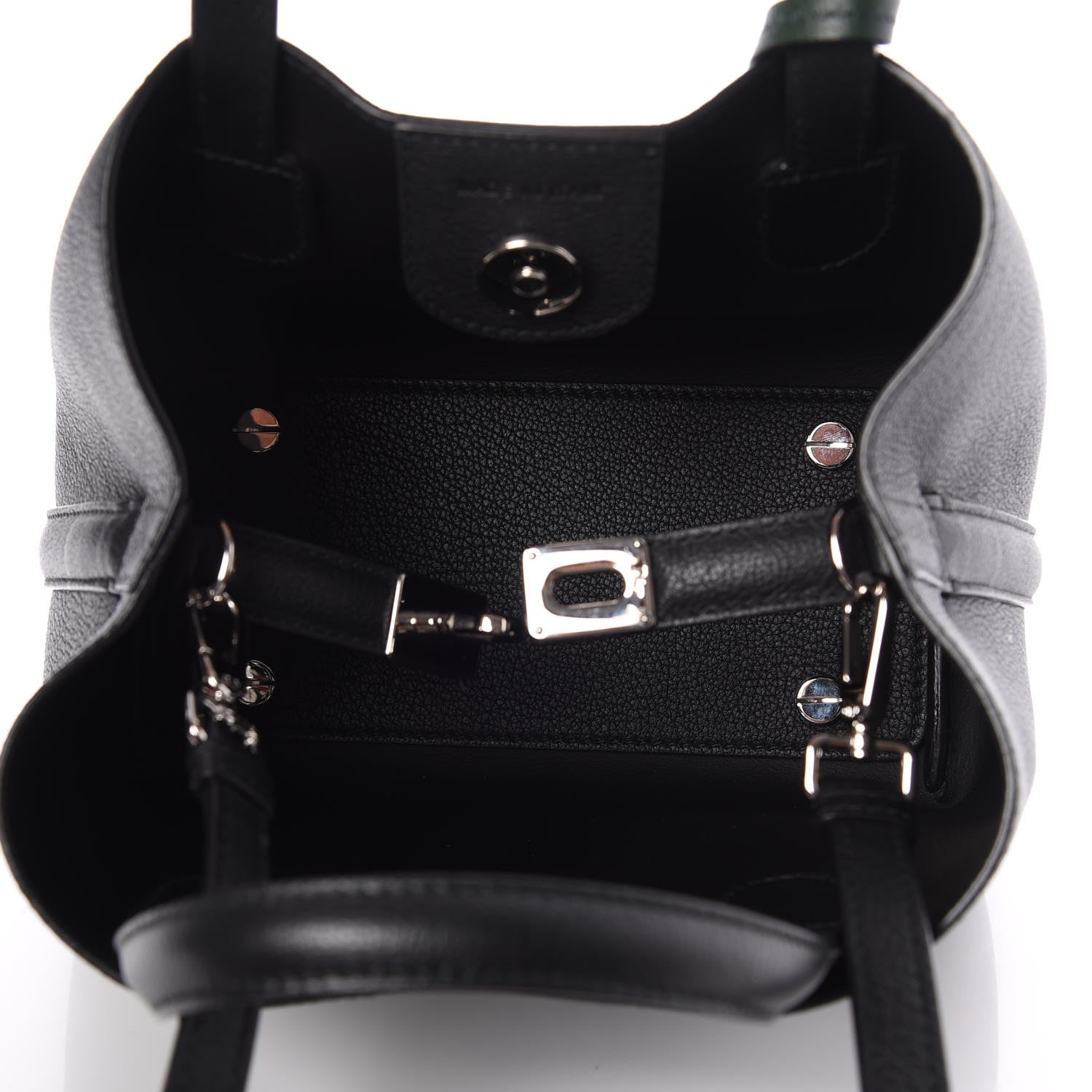 Christian Dior Grained Calfskin Small Blossom Tote Black 9 of 12