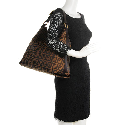 Fendi Zucca Large Hobo Tobacco 2 of 9