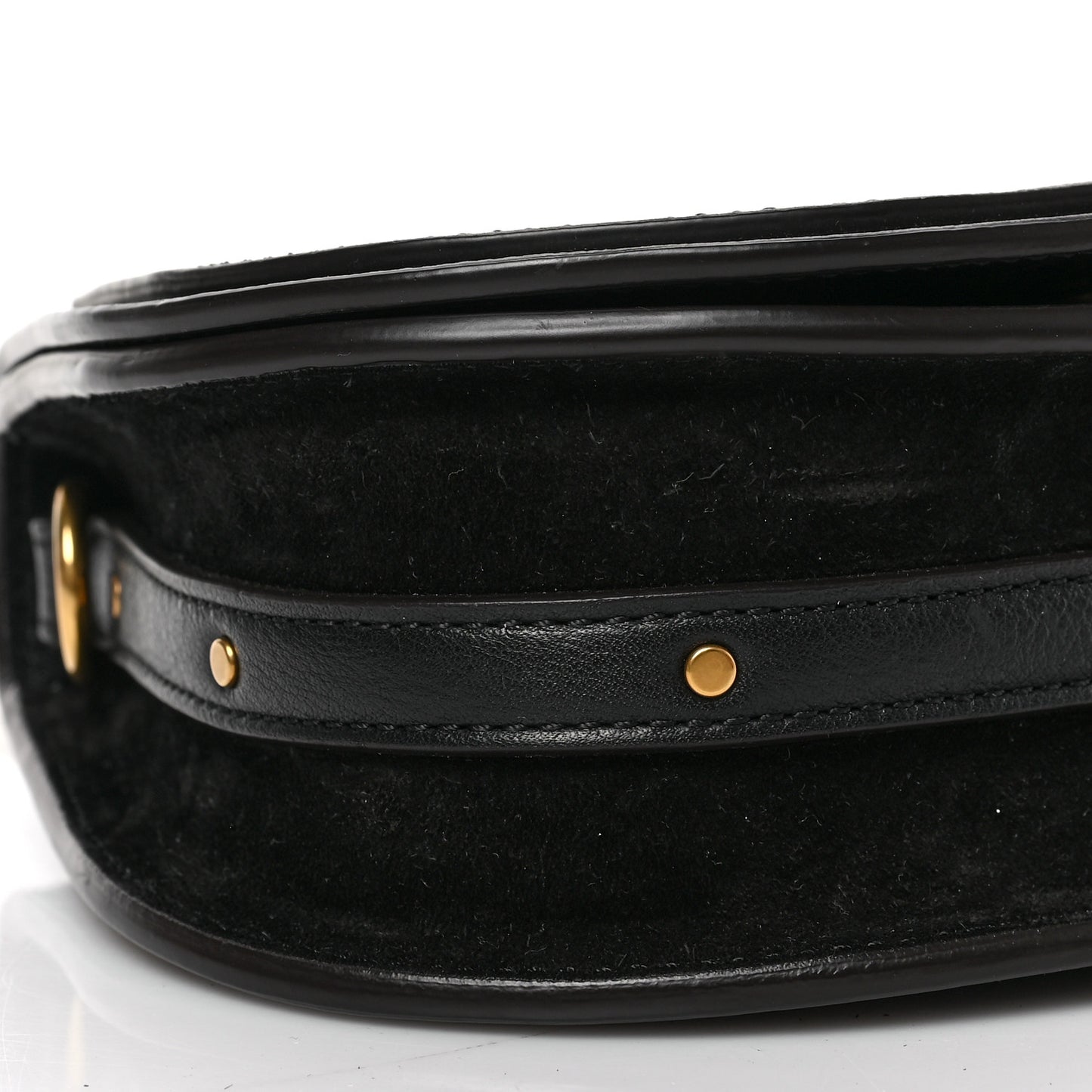 Calfskin Small Nile Bracelet Bag Black