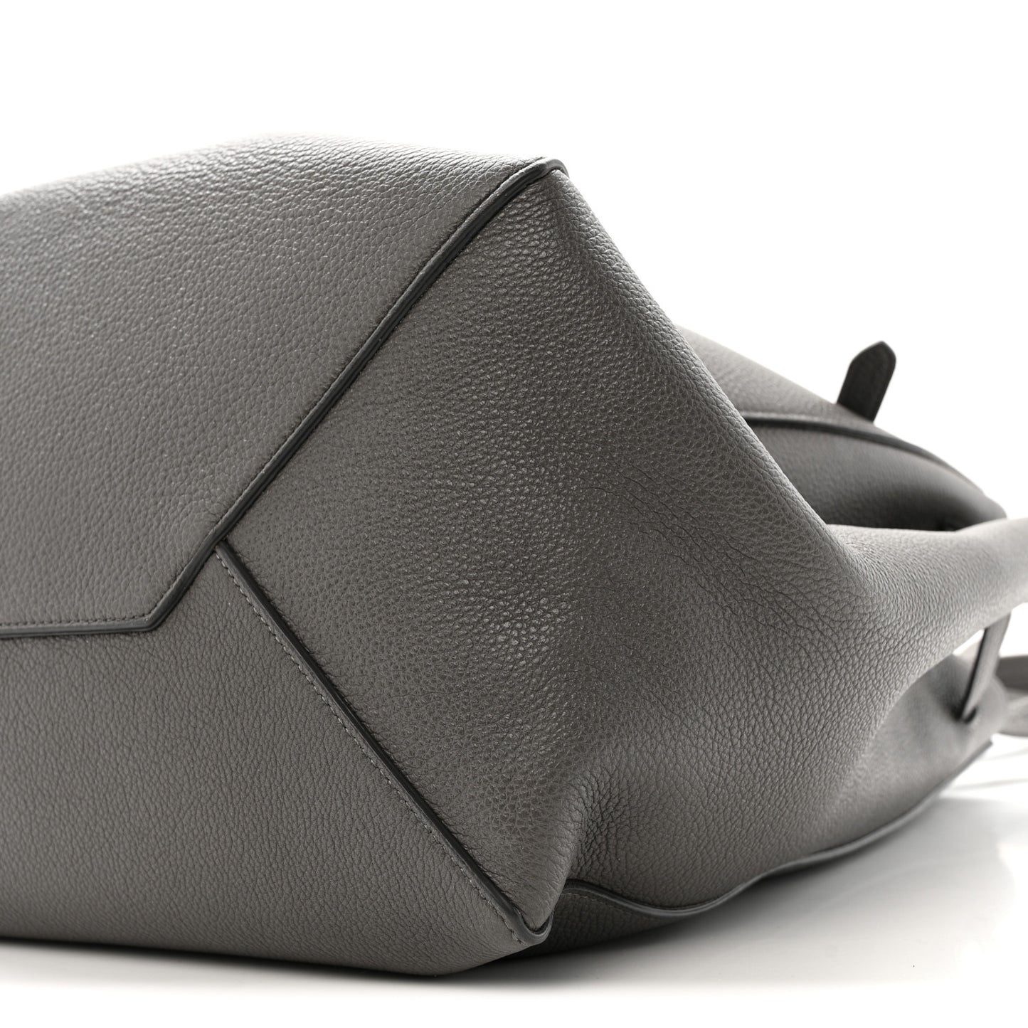 Soft Grained Calfskin Small Belt Cabas Phantom Grey