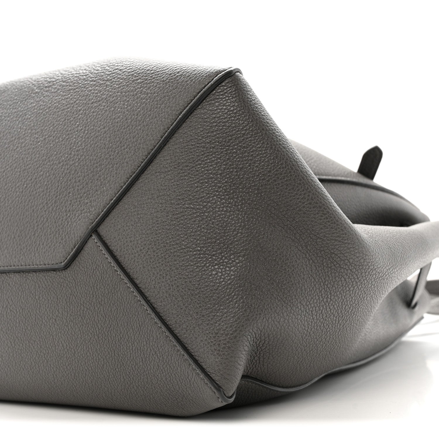 Celine Soft Grained Calfskin Small Belt Cabas Phantom Grey 10 of 11