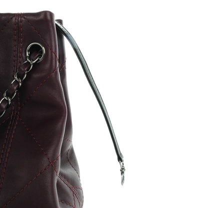 Chanel Lambskin Soft Touch Shoulder Bag Prune 8 of 8