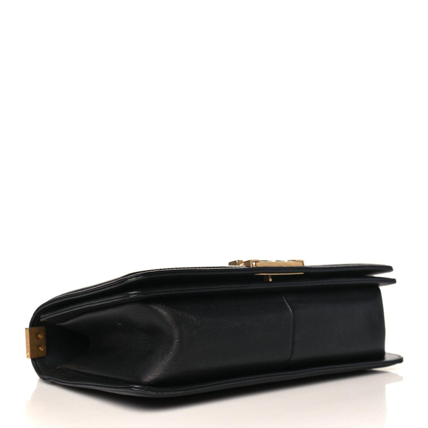 Lambskin Quilted Medium Boy Flap Black