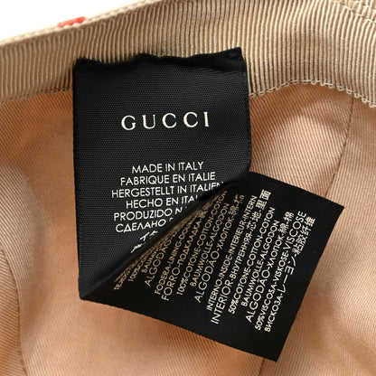 Gucci Crystal Floral Print Logo Baseball Hat L Multicolor 6 of 6