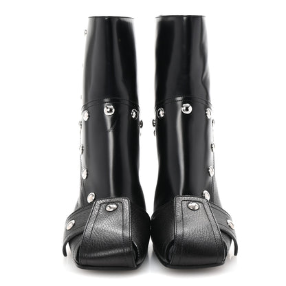 Louis Vuitton Calfskin Patti Wedge Half Boots 40 Black 3 of 9