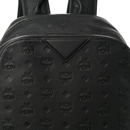 MCM Calfskin Ottomar Monogram Duke Backpack Black 7 of 13