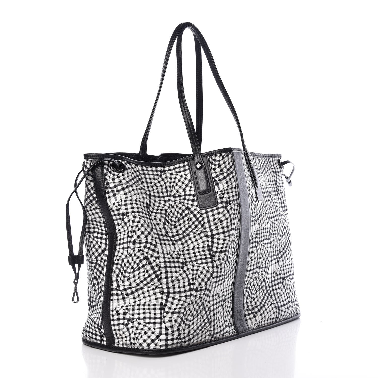 MCM Visetos Large Liz Reversible Shopper Tote Black 5 of 20