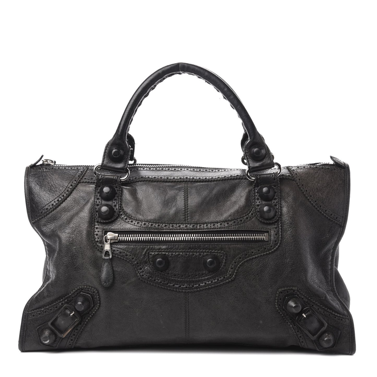 Agneau Giant Brogues Hardware Work Black