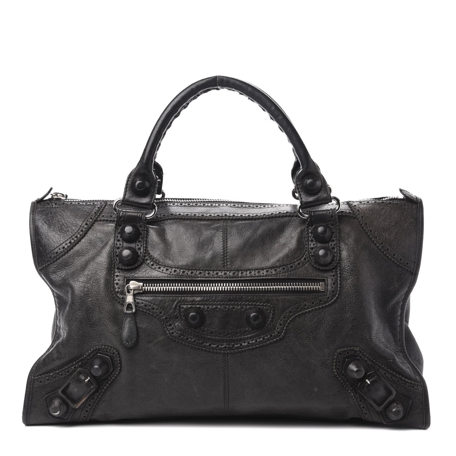 Balenciaga Agneau Giant Brogues Hardware Work Black 1 of 14