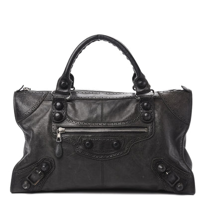 Balenciaga Agneau Giant Brogues Hardware Work Black 1 of 14