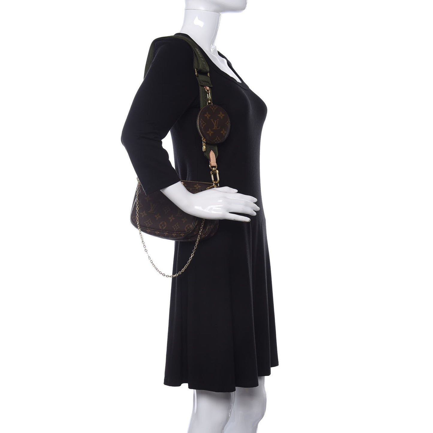Monogram Multi Pochette Accessories Kaki