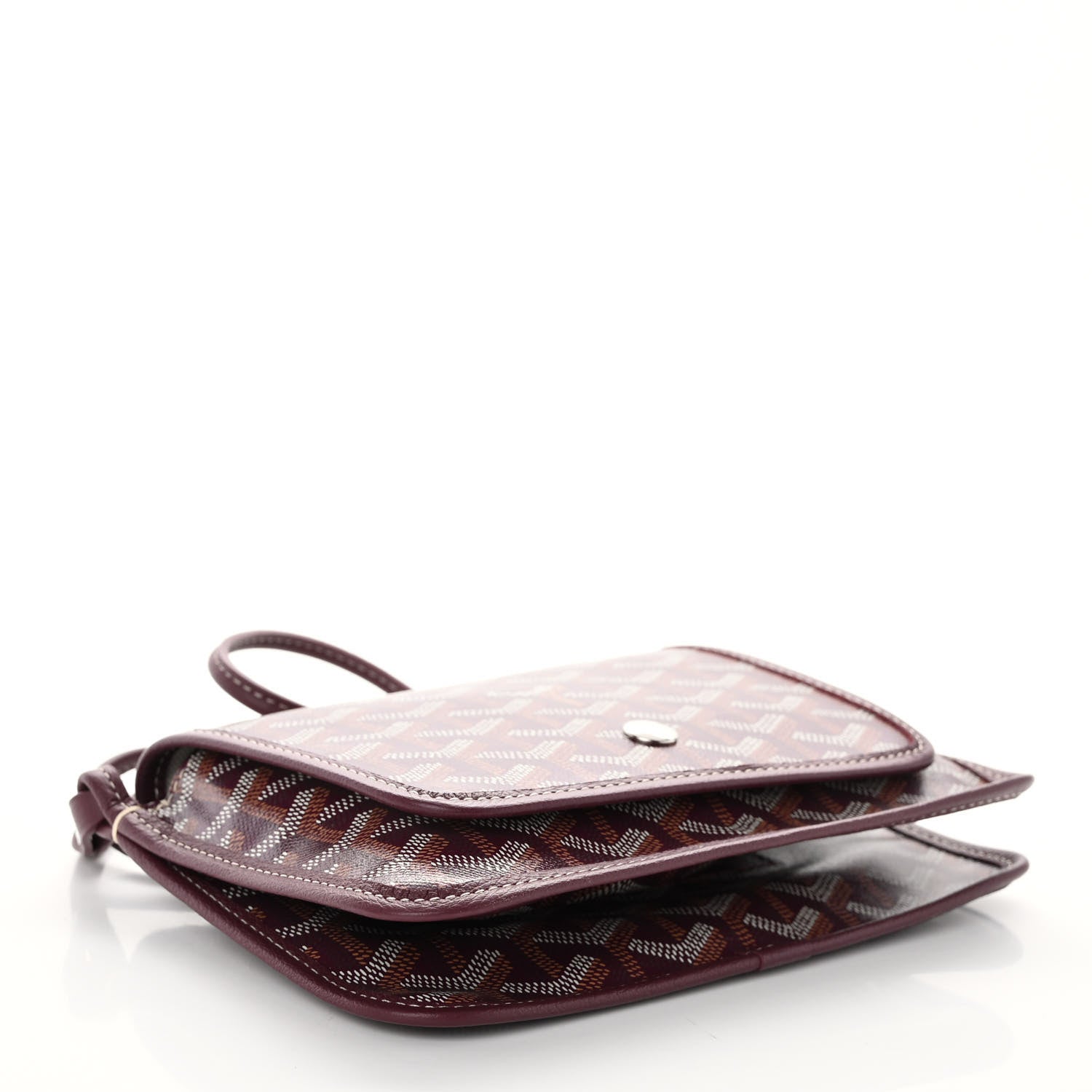 Goyard Goyardine Plumet Wallet Clutch Burgundy 4 of 9