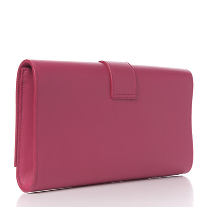 Saint Laurent Calfskin Classic Y Ligne Clutch Fuchsia 2 of 6