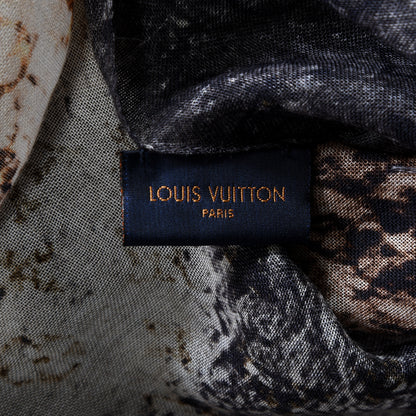 Louis Vuitton Cashmere Monogram Landscape Stole 4 of 5
