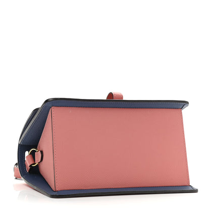Moynat Carat Calfskin Madeleine Bag Wood Rose Ocean 3 of 8