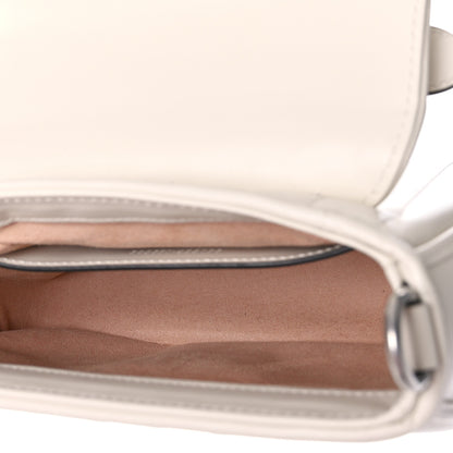 Gucci Calfskin Matelasse Aria Mini GG Marmont Top Handle Shoulder Bag Mystic White 5 of 9