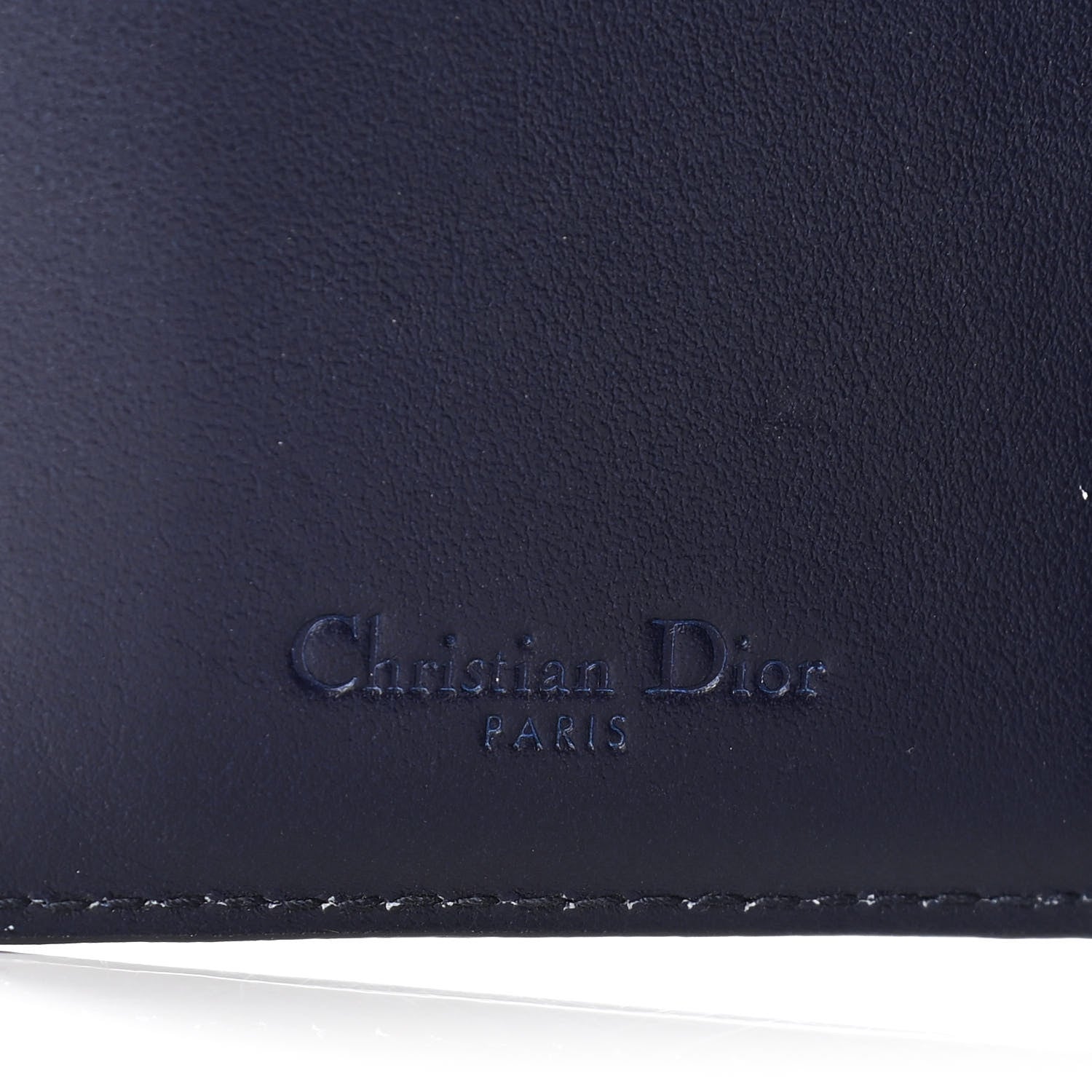 Christian Dior Patent Cannage Lady Dior Eden Wallet Navy Blue 6 of 11
