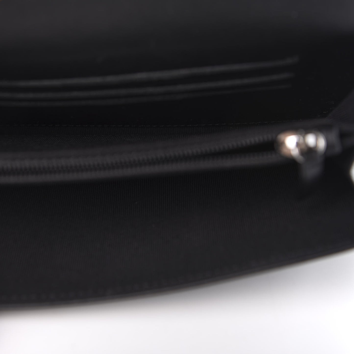 Patent Quilted Small Flap Wallet Black