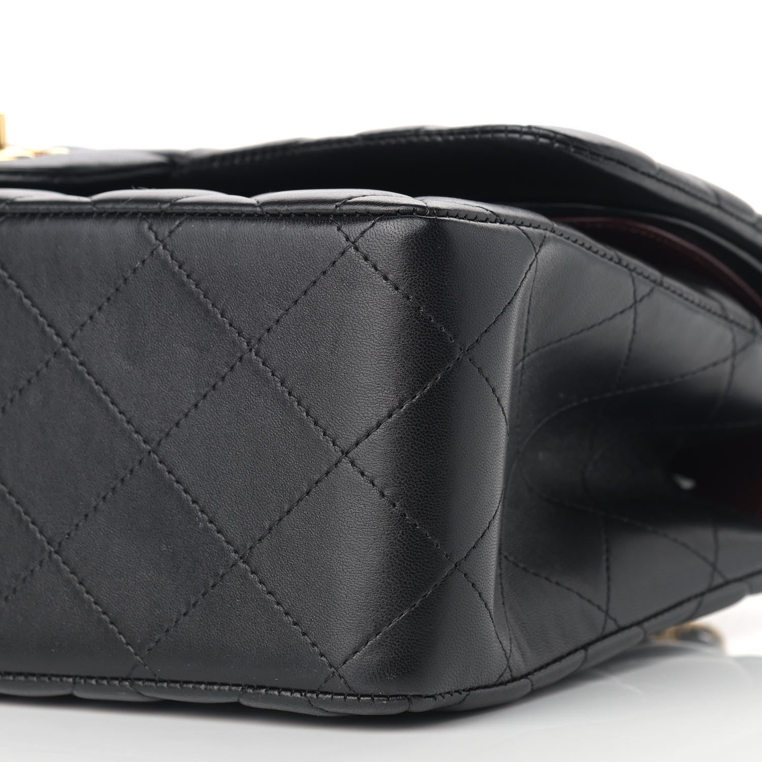 Chanel Lambskin Quilted Jumbo Double Flap Black 9 of 10