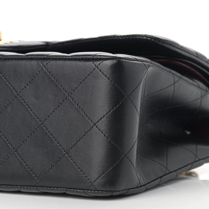 Chanel Lambskin Quilted Jumbo Double Flap Black 9 of 10