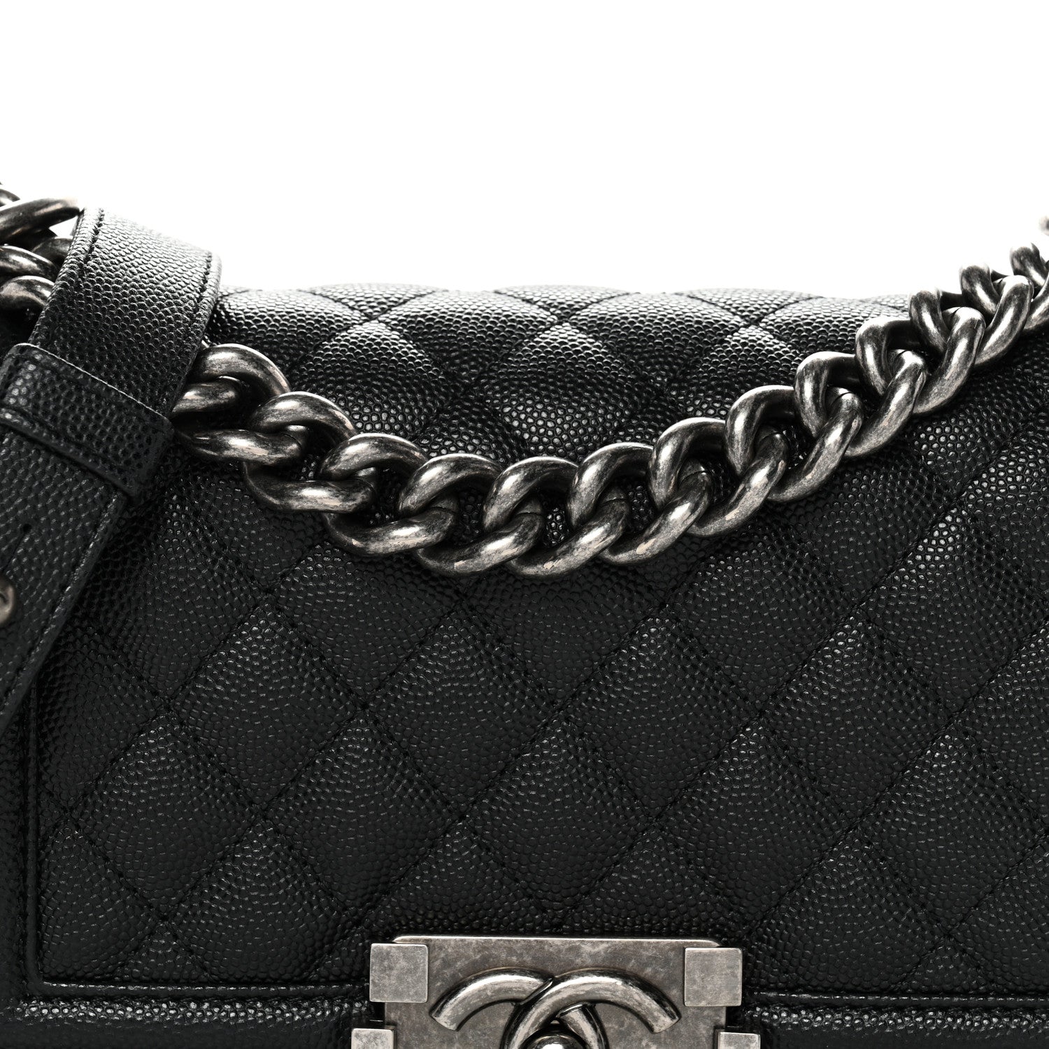 Chanel Caviar Quilted Small Boy Flap Black 8 of 11