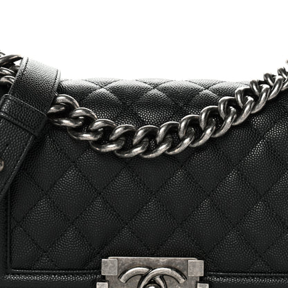 Chanel Caviar Quilted Small Boy Flap Black 8 of 11