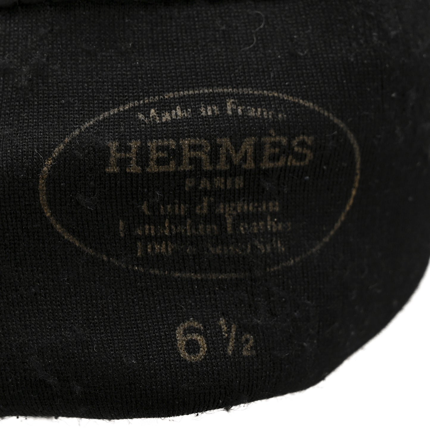 Lambskin Soya Kelly Lock Gloves 6.5 Black