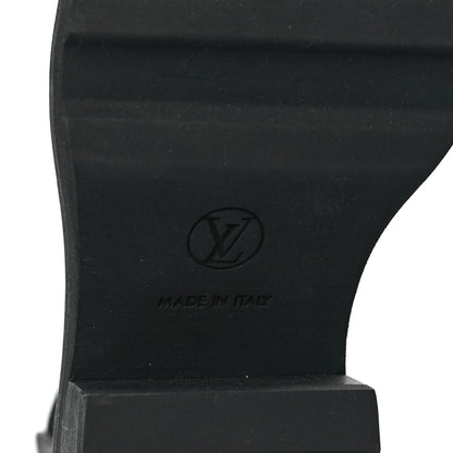 Louis Vuitton Calfskin Monogram Beaubourg Ankle Boots 39 Black 6 of 7