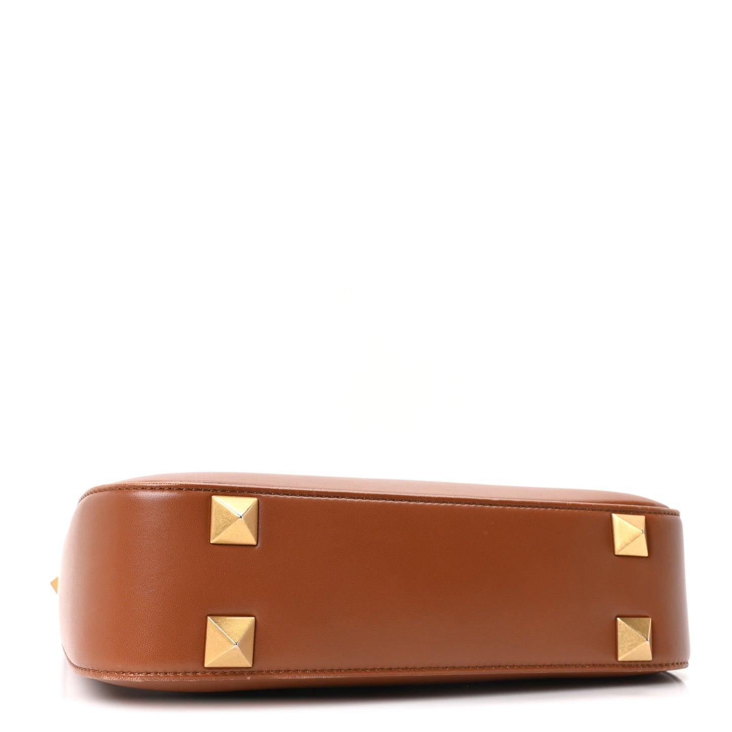 Nappa Stud Sign Hobo Saddle Brown