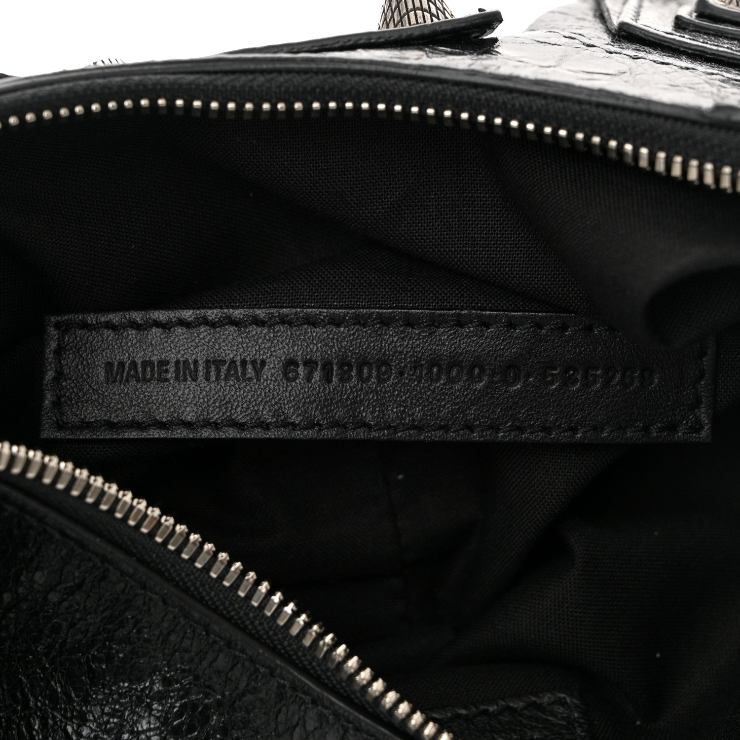 Balenciaga Agneau Arena Le Cagole Fringe Shoulder Bag XS Black 8 of 12