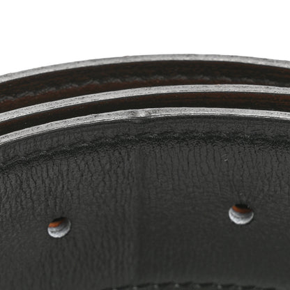 Hermes Box Togo 32mm H Take Off Belt 90 36 Black Orange 8 of 9