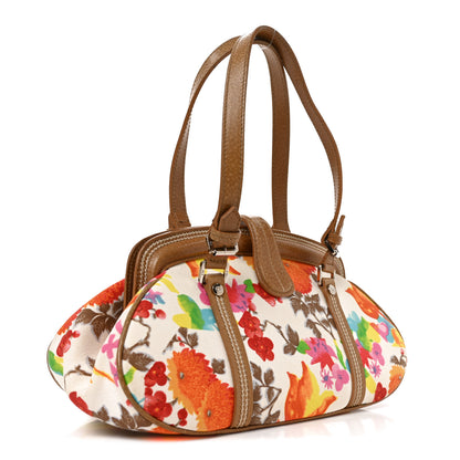 Christian Dior Canvas Floral Print Detective Satchel Multicolor 3 of 11