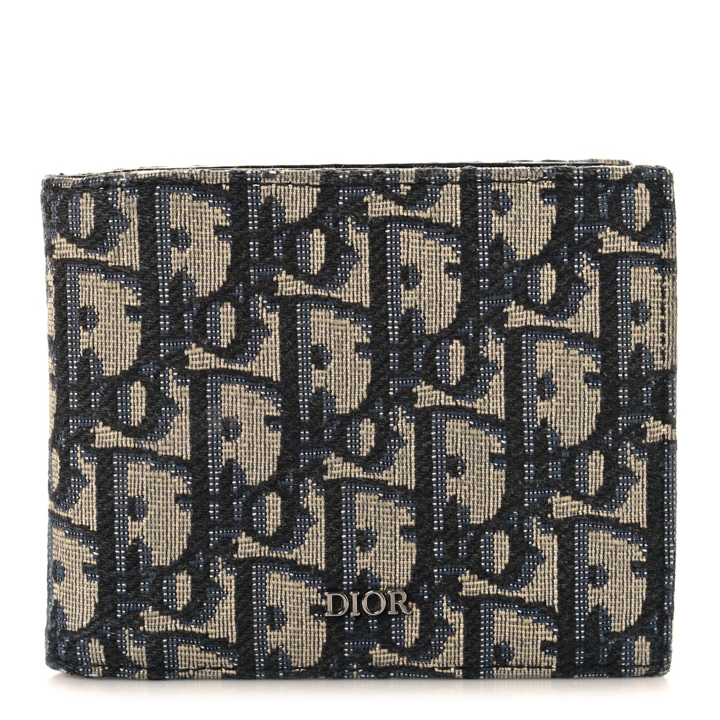 Oblique Bi-Fold Wallet Blue