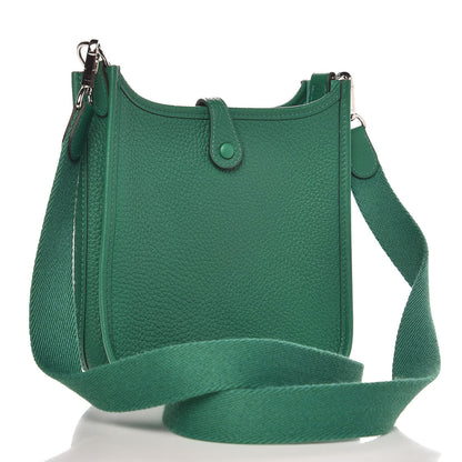 Hermes Taurillon Clemence Evelyne TPM Vert Vertigo 3 of 9