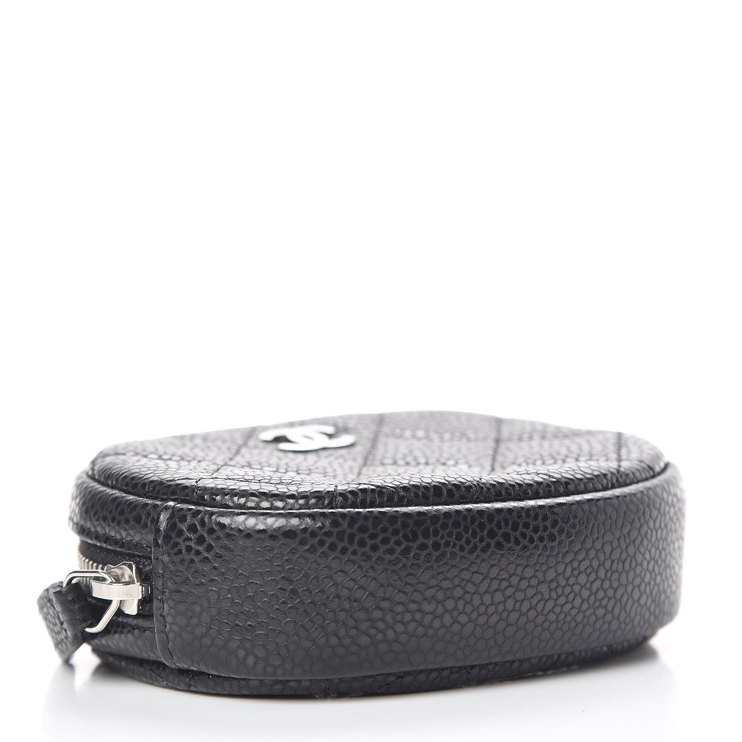 Chanel Caviar Quilted Zip Around Classic Coin Purse Black 4 of 8