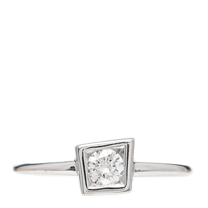 Tiffany 18K White Gold Diamond .17ct Frank Gehry Torque Ring 48 4.5 1 of 5