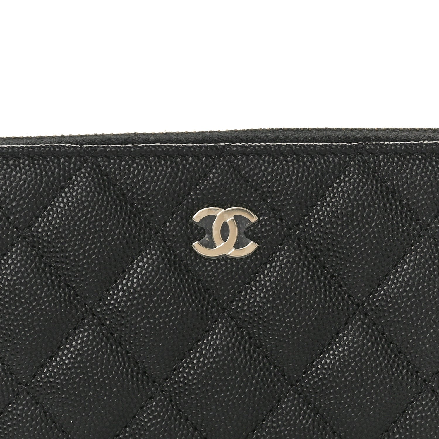 Chanel Caviar Quilted Medium Zip Around Wallet Black 8 of 8