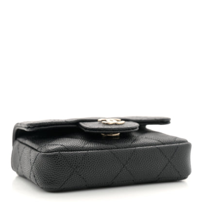 Chanel Caviar Quilted Mini Chain Belt Bag Black 4 of 11