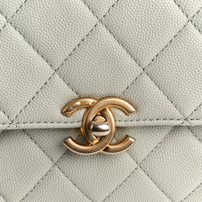 Chanel Caviar Quilted Medium Carry Me Top Handle Flap Light Blue 11 of 13