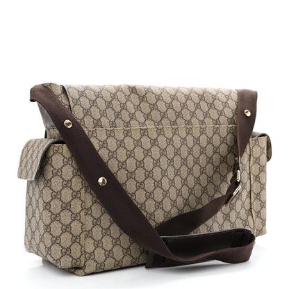 Gucci GG Plus Monogram Messenger Diaper Bag Dark Brown 3 of 12
