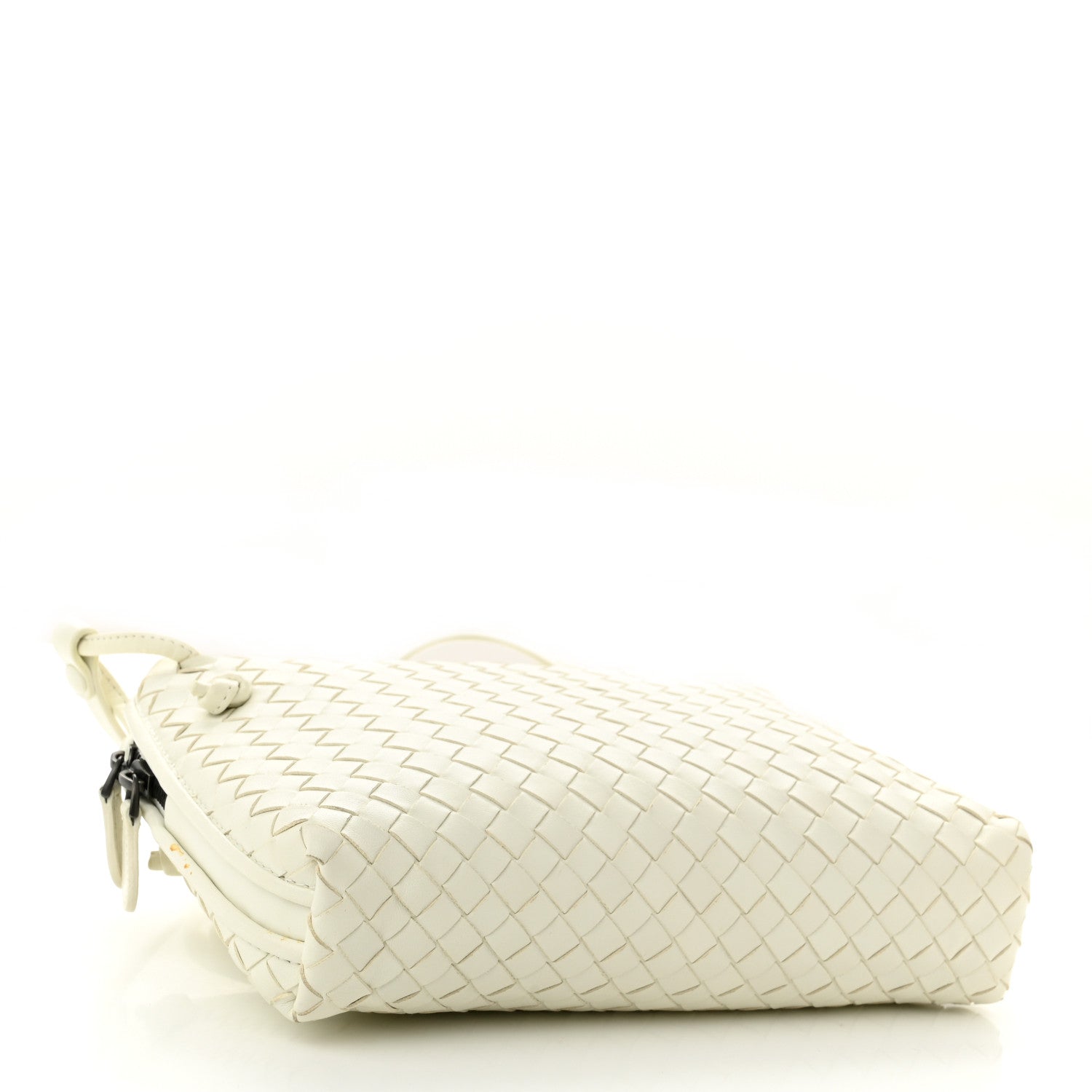Bottega Veneta Nappa Intrecciato Nodini Crossbody Messenger White 5 of 11