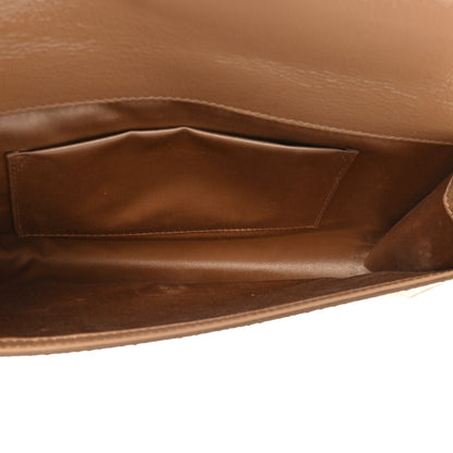 Saint Laurent Textured Patent Calfskin Monogram Large Belle De Jour Clutch Nude 5 of 9