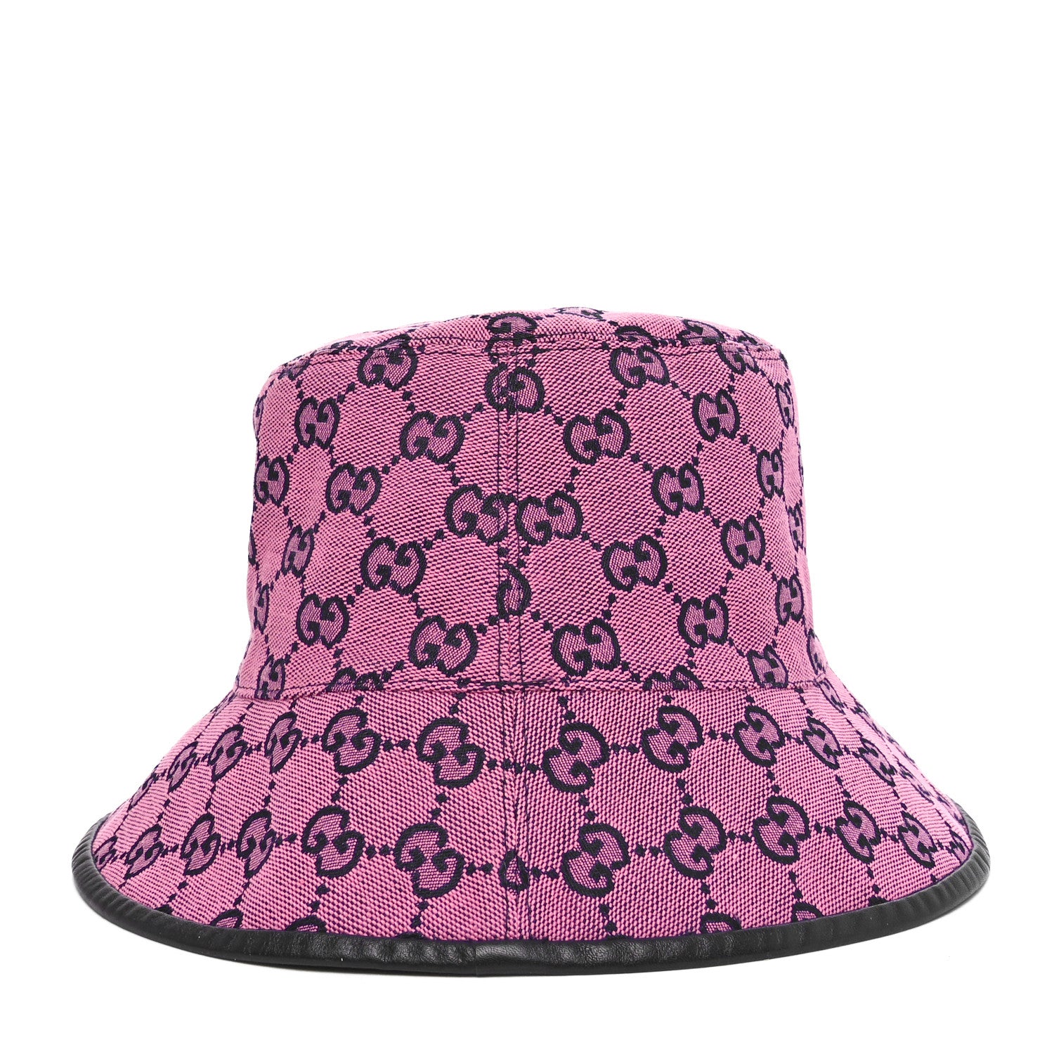 Gucci Monogram Multicolor New Sakai Calfskin Bob Malibu Bucket Hat L Parma Violet Blue 6 of 9