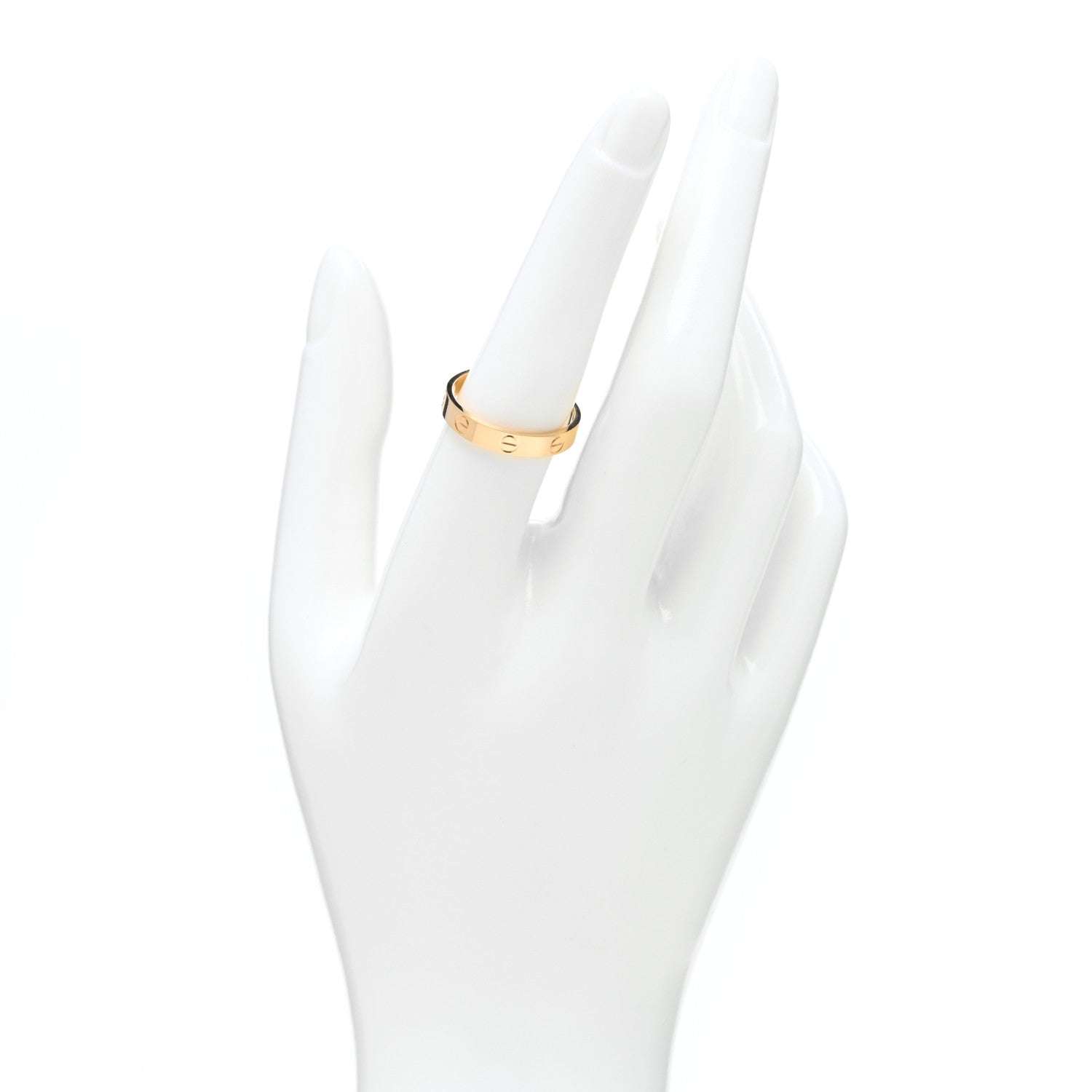 Cartier 18K Yellow Gold 3.5mm LOVE Wedding Band Ring 56 7.5 2 of 4