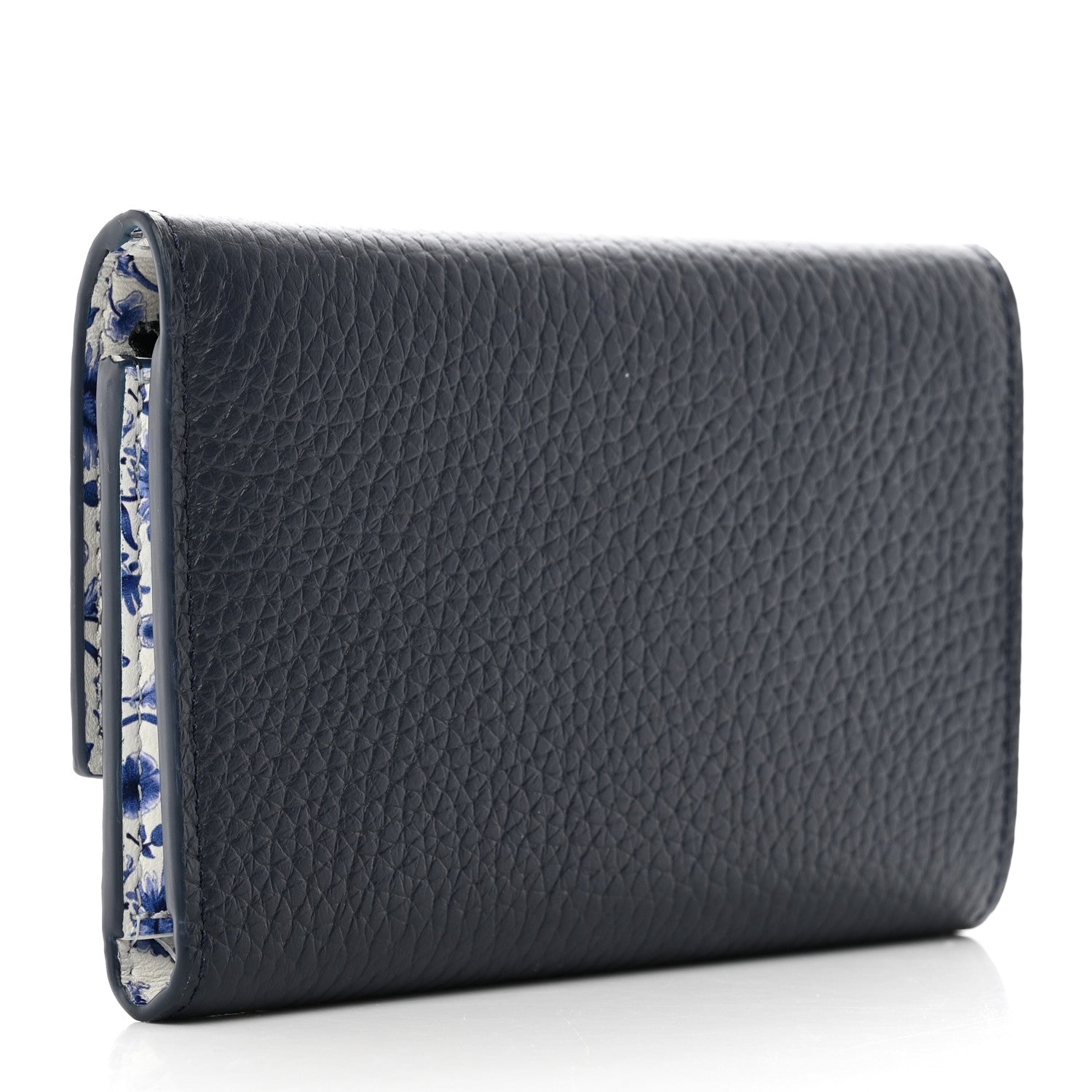 Louis Vuitton Taurillon Capucines Compact Maxi Wallet Navy 3 of 7