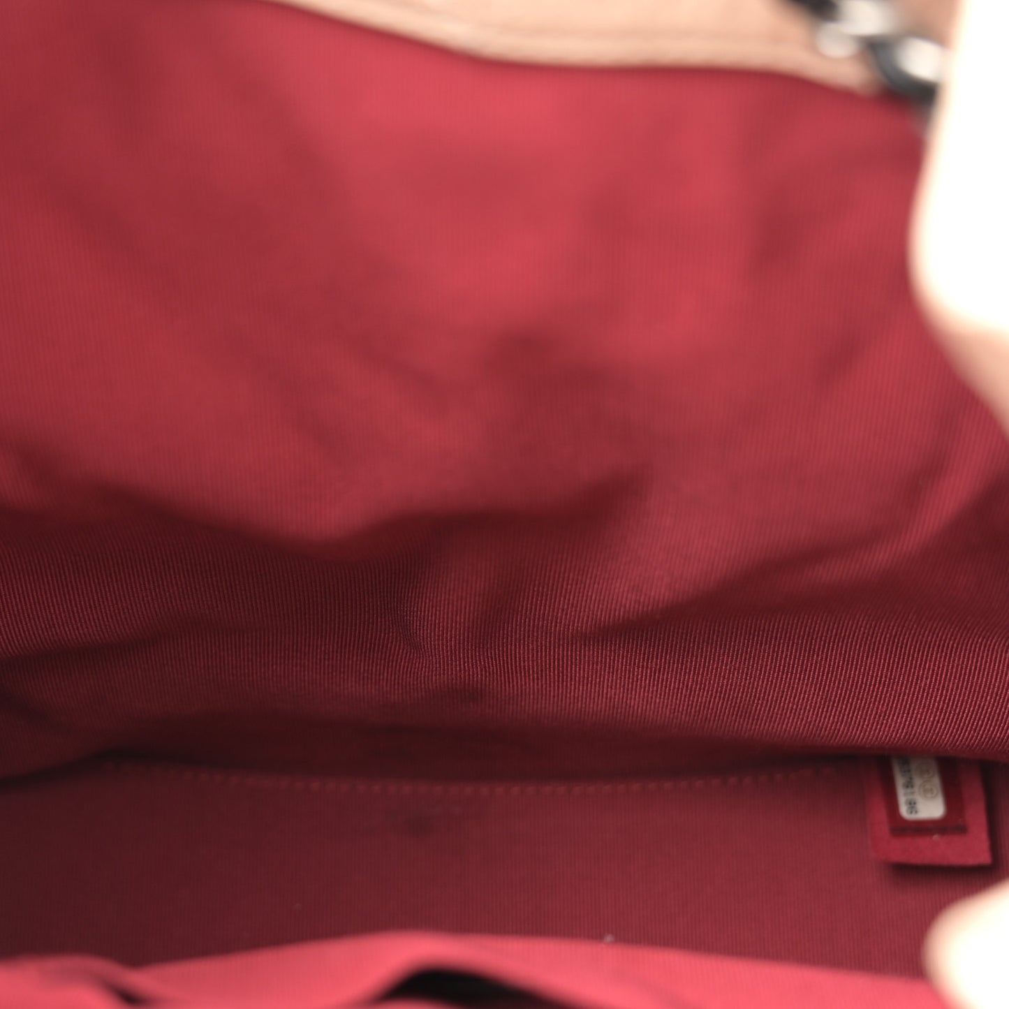 Aged Calfskin Quilted Small Gabrielle Backpack Beige Black