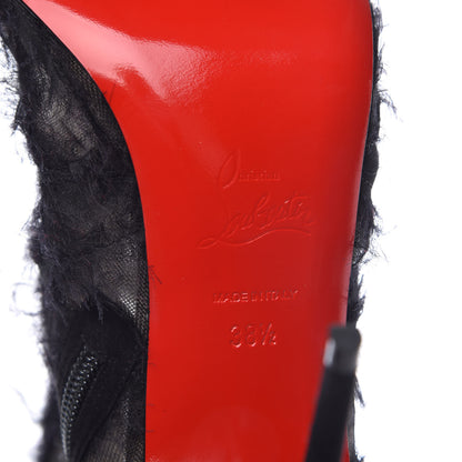 Christian Louboutin Organza Toubootfrou 100 Ankle Booties 38.5 Black 6 of 8