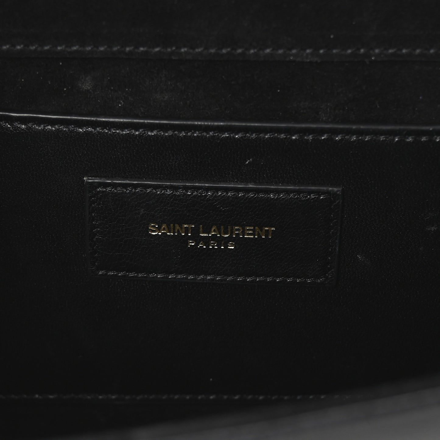 Patent Grain De Poudre Monogram Cassandre Clutch Black